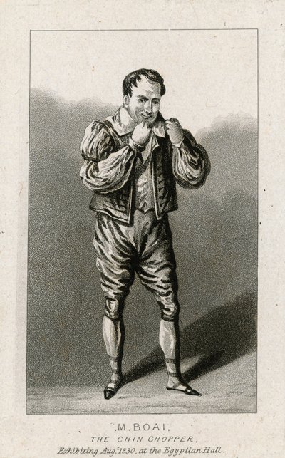 M Boai, el Cortador de Chin. Agosto de 1830, el Salón Egipcio de English School