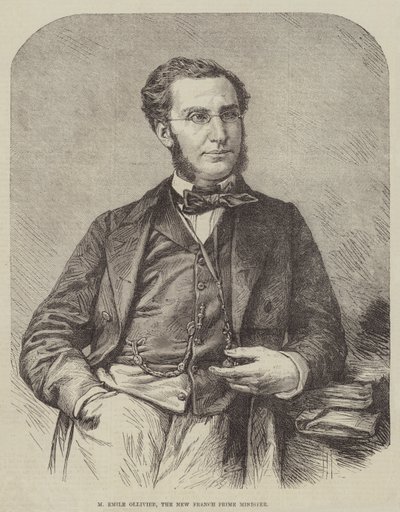 M Emile Ollivier, el nuevo primer ministro francés (grabado) de English School
