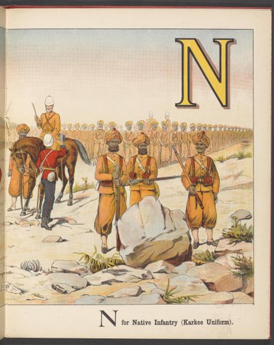 M para Infantería Ligera de Marina N para Infantería Nativa (Uniforme Caqui) de English School