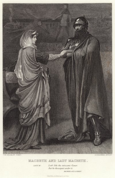 Macbeth y Lady Macbeth, Macbeth, Acto I, Escena V de English School