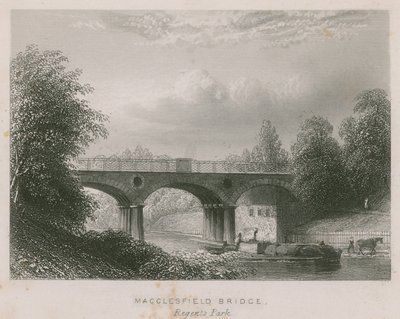 Puente de Macclesfield, Regents Park, Londres de English School