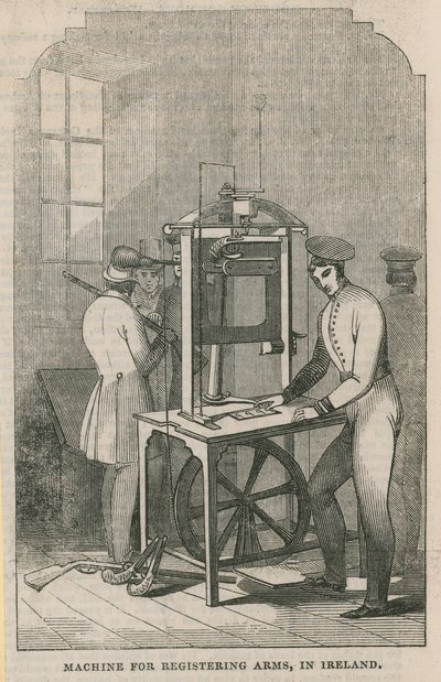 Máquina para el registro de armas en Irlanda de English School
