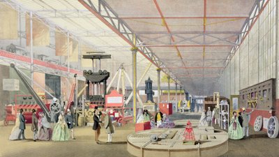 Maquinaria, de Imágenes Comprensivas de la Gran Exposición de 1851 de Dickinson, publicada en 1854 de English School