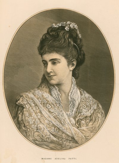 Madame Adelina Patti, cantante de ópera de English School