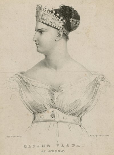 Madame Pasta como Medea de English School