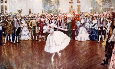 Madame Pavlova asistiendo a un baile de disfraces en el Savoy de English School
