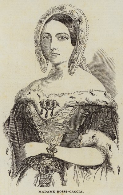Madame Rossi-Caccia (grabado) de English School