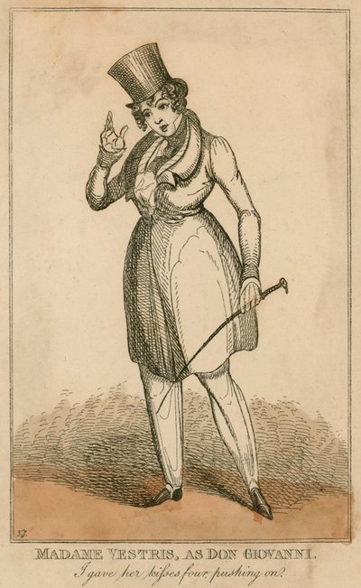 Madame Vestris como Don Giovanni de English School