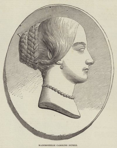 Mademoiselle Caroline Duprez (grabado) de English School
