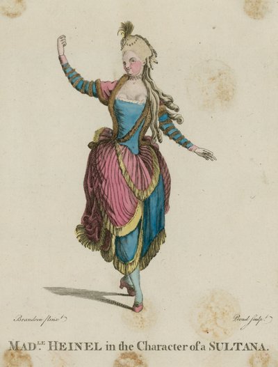 Madle Heinel en el personaje de una Sultana de English School