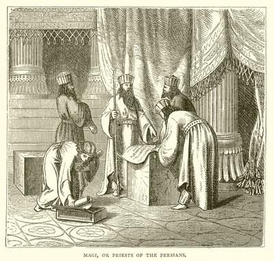 Magos o sacerdotes de los persas de English School
