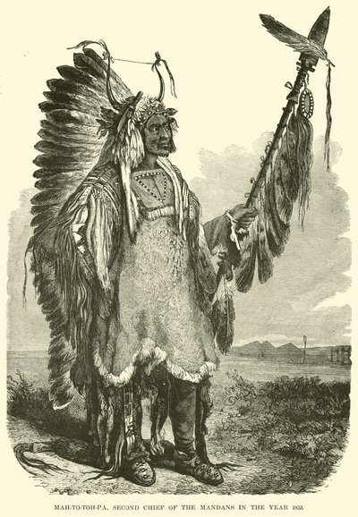 Mah-to-toh-pa, Segundo Jefe de los Mandan en el año 1883 de English School