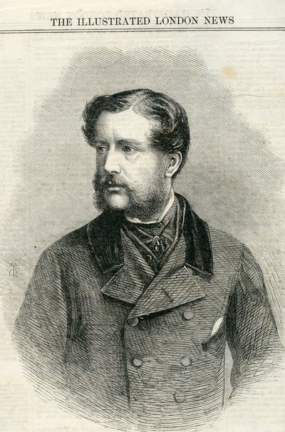 Mayor Charles Nasmyth (1825-61) de The Illustrated London News 13 de julio de 1861 de English School