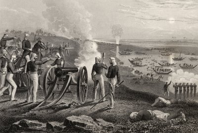 El Mayor Eyre expulsando a los rebeldes de Oude de Allahabad en 1857, de 