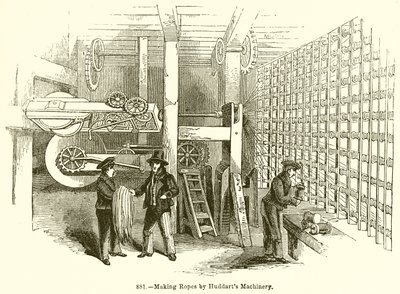 Fabricación de Cuerdas por Maquinaria de Huddart de English School
