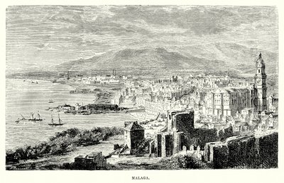 Málaga (grabado) de English School