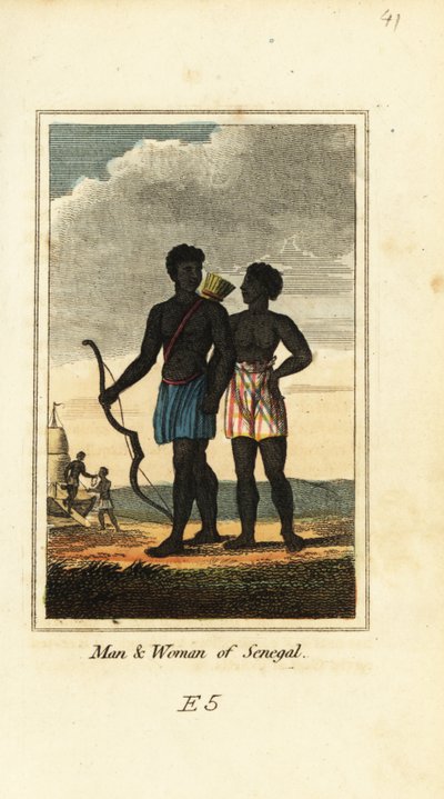 Hombre y mujer de Senegal de English School