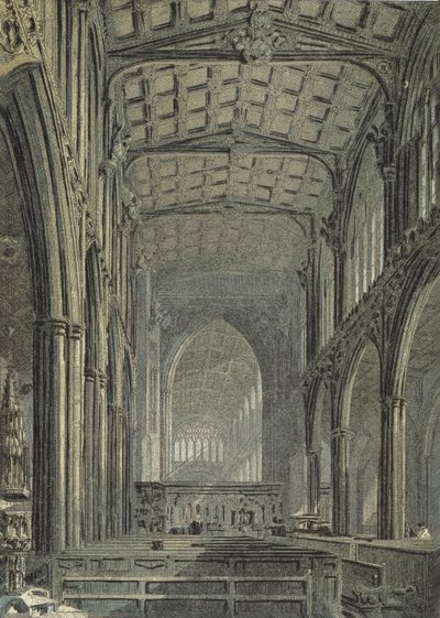 Catedral de Mánchester, Vista desde el Extremo Oeste de la Nave de English School