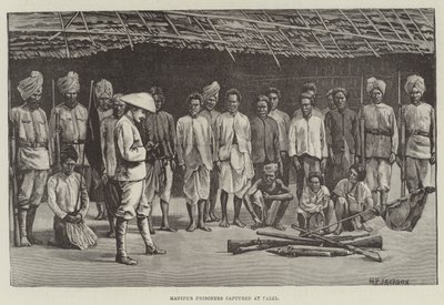 Prisioneros de Manipur capturados en Palel de English School