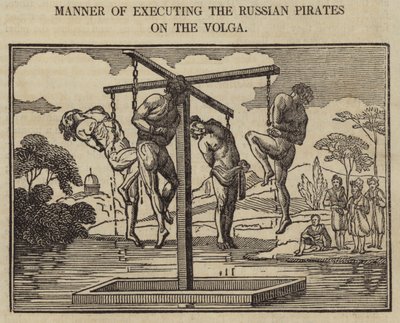 Manera de ejecutar a los piratas rusos en el Volga de English School
