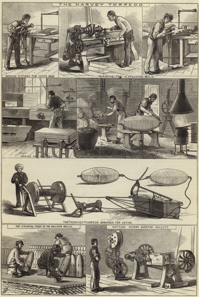 Fabricación de materiales de guerra en el Arsenal Real de English School
