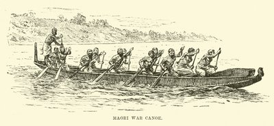 Canoa de guerra maorí de English School