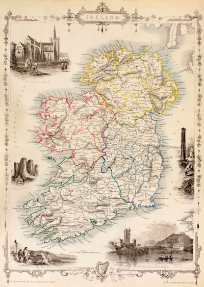 Mapa de Irlanda de 