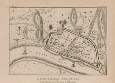 Mapa de la Londres romana de English School