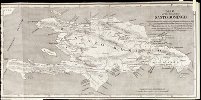 Mapa de la Isla de Santo Domingo, de 