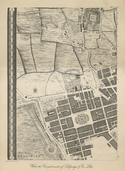 Mapa del oeste de Londres de English School