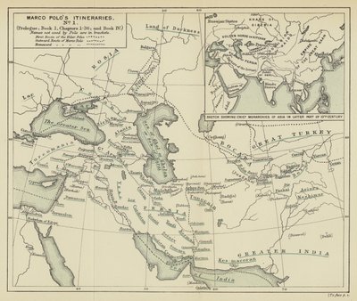 Itinerarios de Marco Polo nº I (litografía) de English School