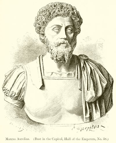 Marco Aurelio. (Busto en el Capitolio, Sala de los Emperadores, No. 38) de English School
