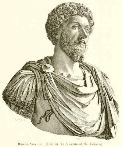 Marco Aurelio. (Busto en el Museo del Louvre) de English School