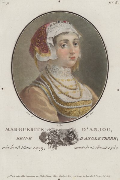 Margarita de Anjou, Reina Consorte del Rey Enrique VI de Inglaterra de English School