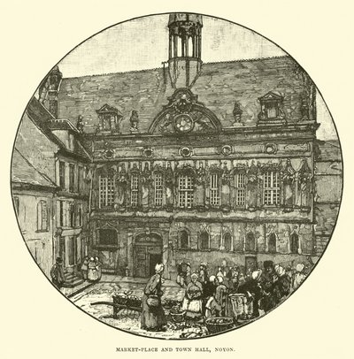 Plaza del mercado y ayuntamiento, Noyon de English School
