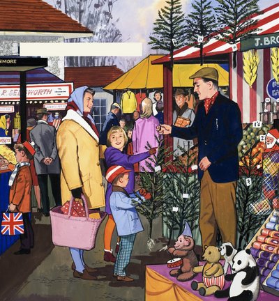 Comerciante del mercado de English School