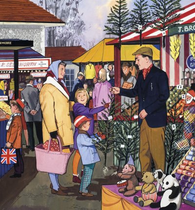Vendedor del mercado de English School