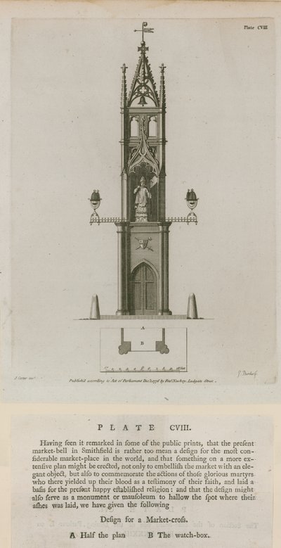 Cruz del mercado, Smithfield de English School