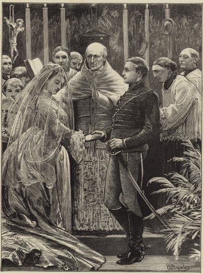 Matrimonio de la Srta. Fox y el Príncipe Liechtenstein en la Pro-Catedral de English School