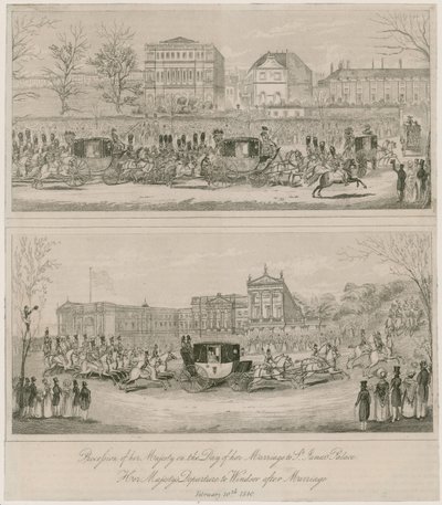 Matrimonio de la Reina Victoria y el Príncipe Alberto, 10 de febrero de 1840 de English School