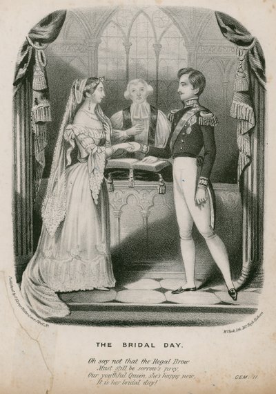 Matrimonio de la Reina Victoria y el Príncipe Alberto, 10 de febrero de 1840 de English School