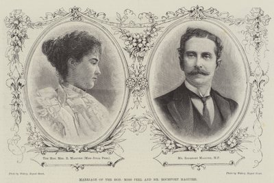 Matrimonio de la Honorable Señorita Peel y el Sr. Rochfort Maguire de English School