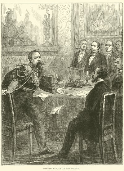 Mariscal Leboeuf en el Consejo, 1870 de English School