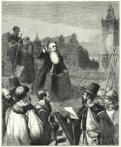 Martirio del Barón Wenzel de Budowa, Praga, 1621 de English School