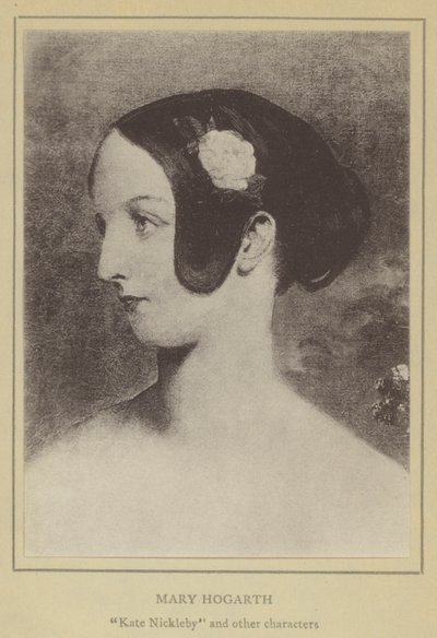 Mary Hogarth, Kate Nickleby y otros personajes (litografía) de English School