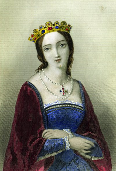 María I de Inglaterra, hija de Enrique VIII, impreso por Henry G. Bohn, 1856 de English School