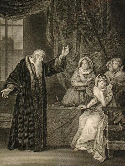 María, Reina de Escocia (1542-87) y John Knox (c.1512-72) de English School