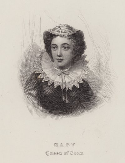 María, Reina de Escocia (grabado) de English School