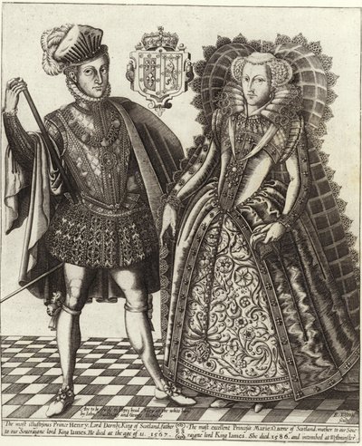 María, Reina de Escocia, y Henry Stuart, Lord Darnley de English School