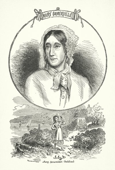 Mary Somerville, científica y escritora escocesa (grabado) de English School
